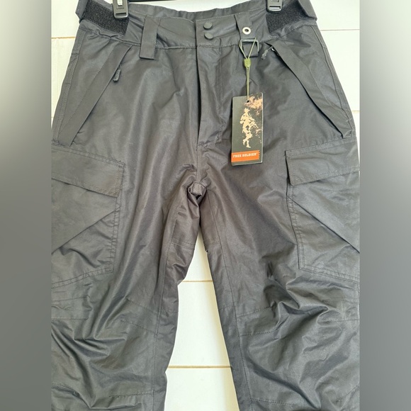 FREE SOLDIER Men's Waterproof Snow Insulated Pants Winter Skiing Snowboarding - Picture 6 of 11